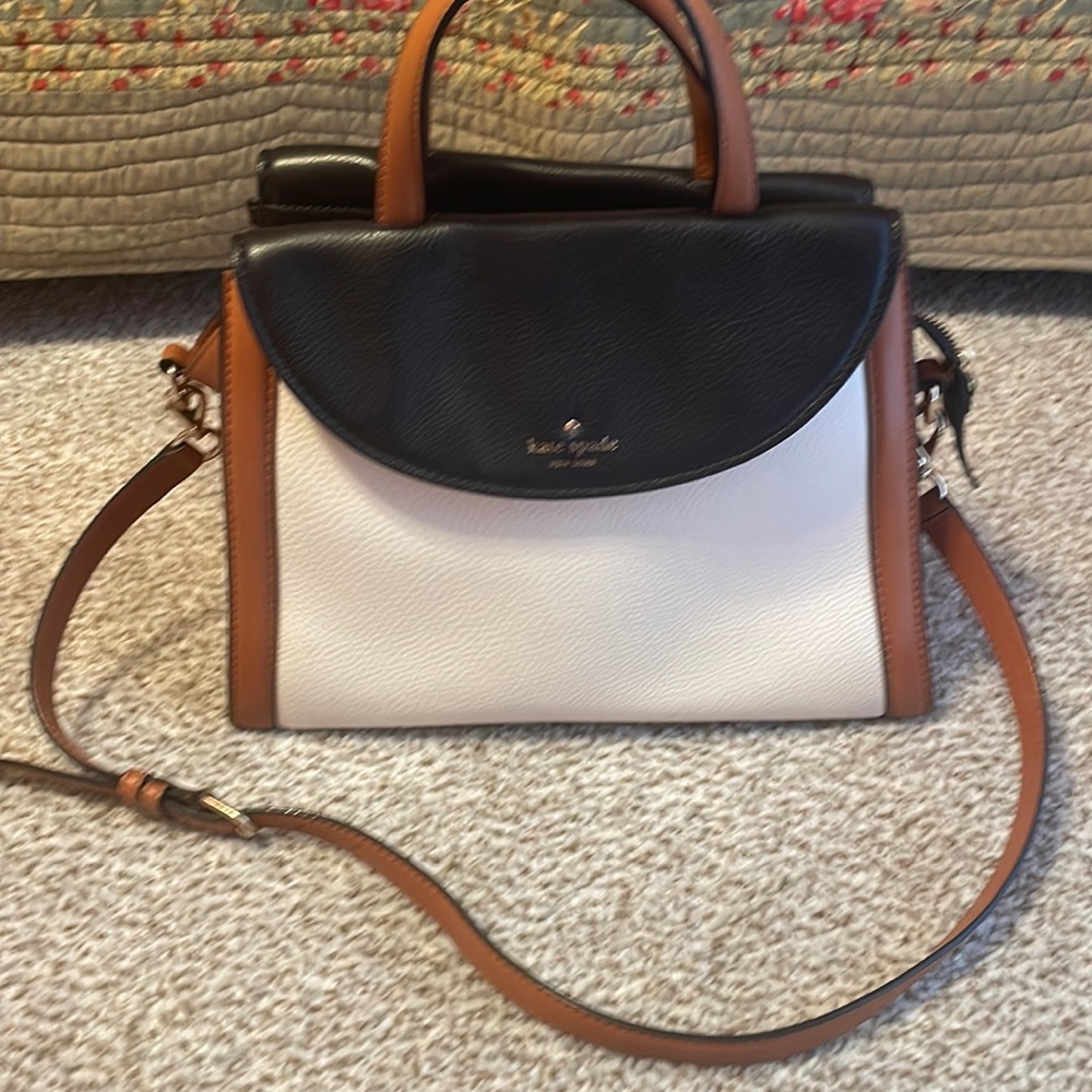 Kate Spade cream, tan and black handbag